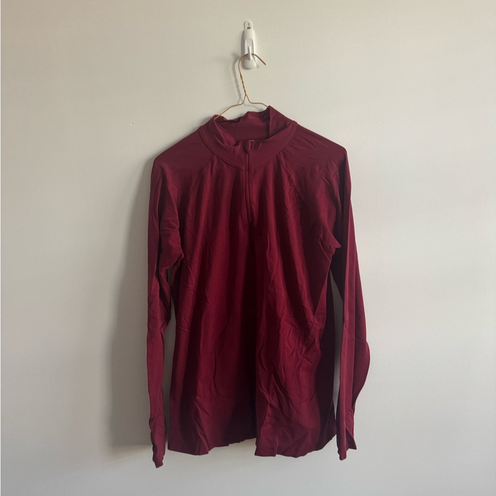 Size L Burgundy Long Sleeve Shirt